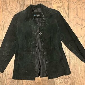 Coolwear Outerwear Suede Blk vintage jacket